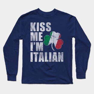 Kiss Me I'm Italian Long Sleeve T-Shirt